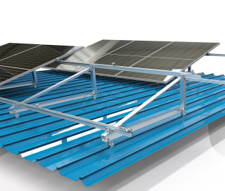 Tripod tile solar roof mounting bracket solution